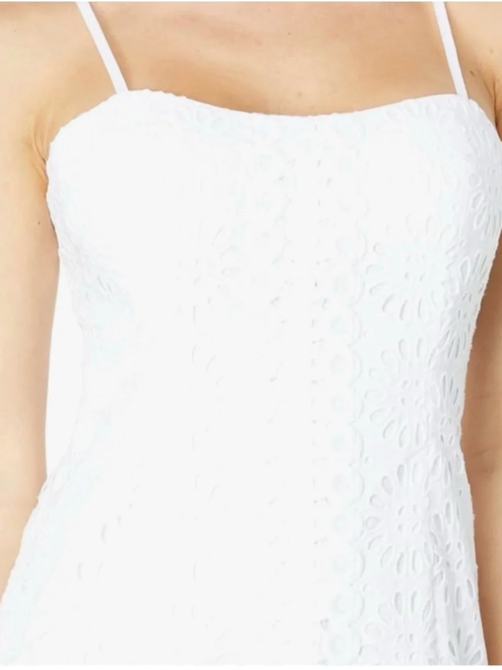 Lilly Pulitzer White Strapless Eyelet Dress - Picture 5 of 7